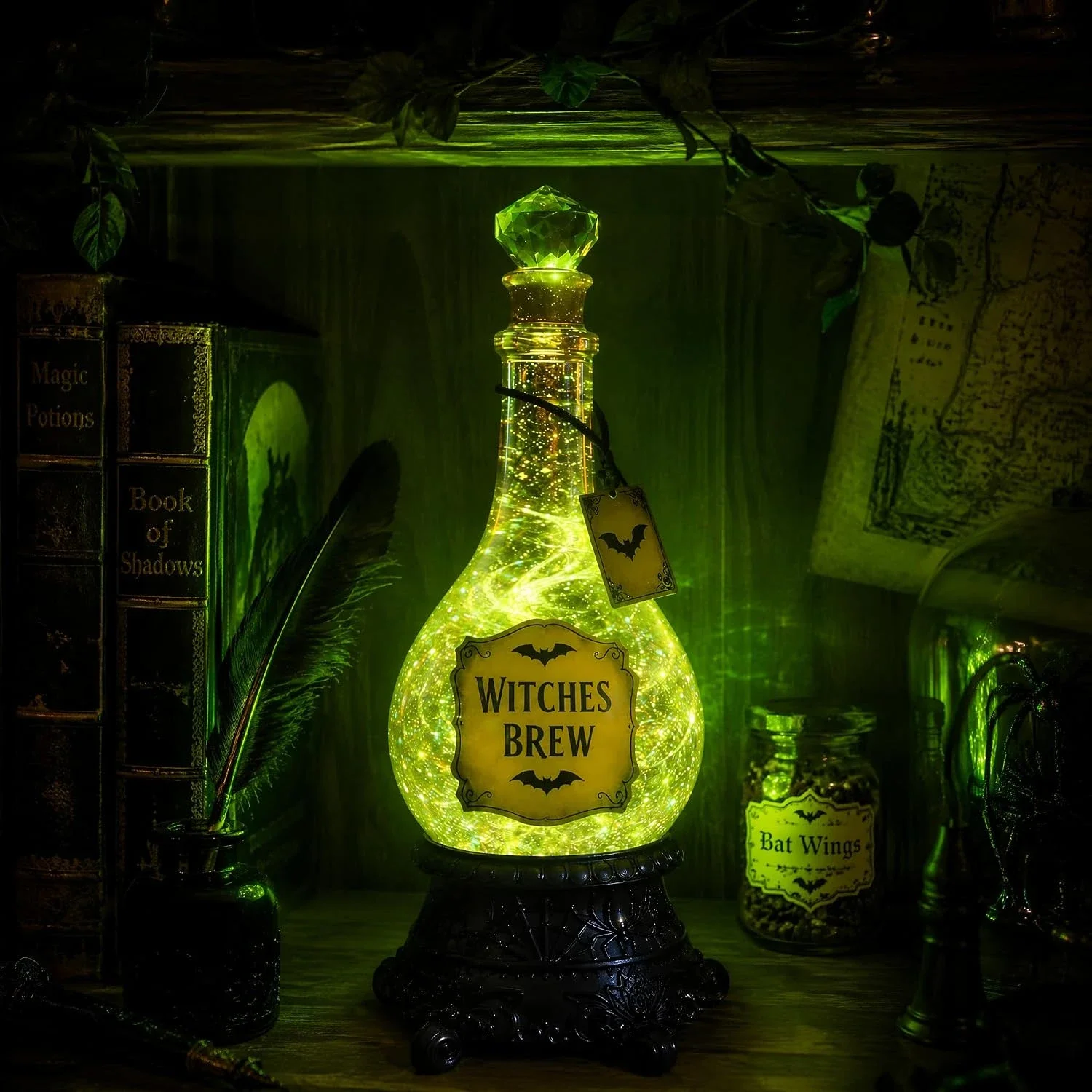 Lighted Witches’ Brew Bottle G - огляд і ціна Up Lighting Decor