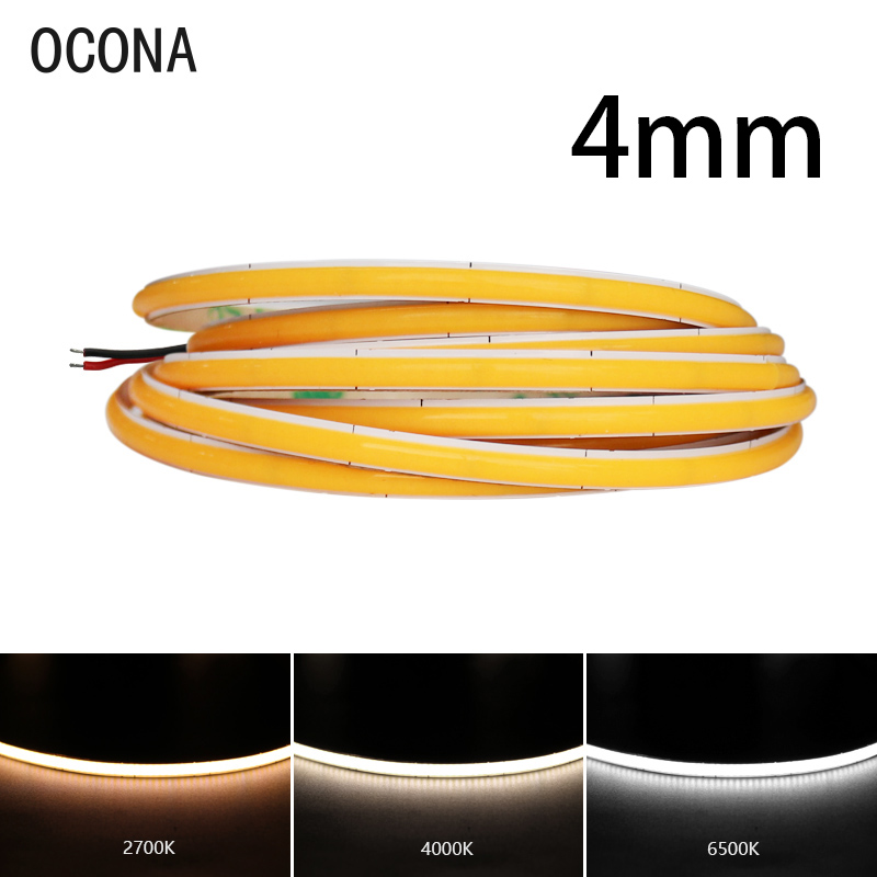 4mm Narrow COB LED Strip Light - огляд і ціна Lighting Mcqueen Bedroom Decor