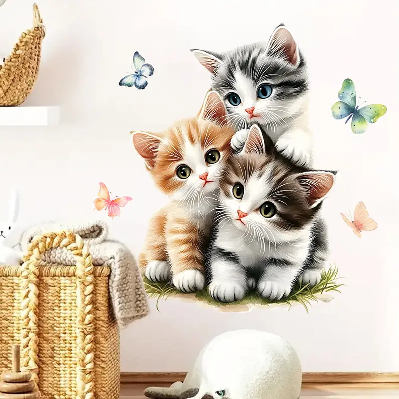 Three Cats with Butterfly Stic - огляд і ціна Lighting Mcqueen Bedroom Decor