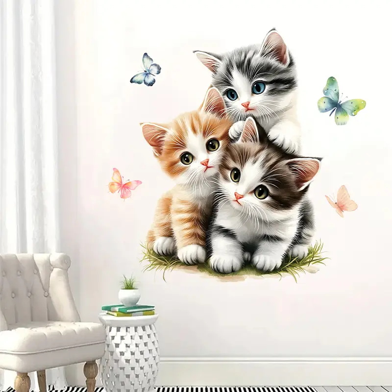 Three Cats with Butterfly Stic - огляд і ціна Lighting Mcqueen Bedroom Decor