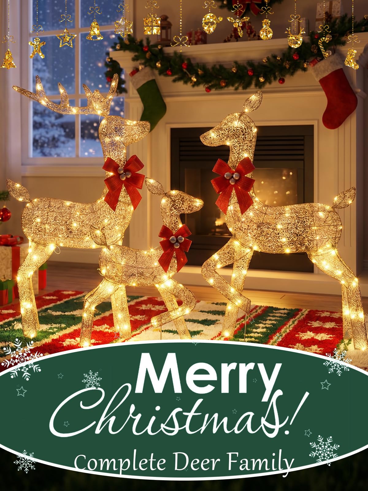 3 Pieces Lighted Christmas Dee - огляд і ціна Up Lighting Decor